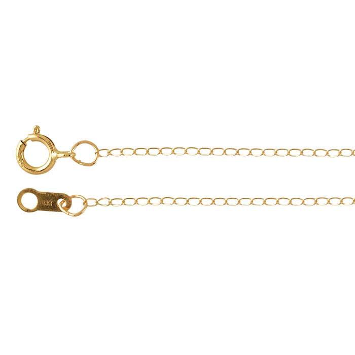 14K Yellow Gold Curb Chain