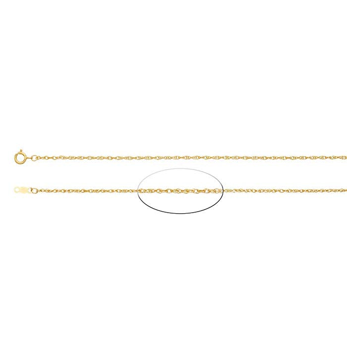 14K Yellow Gold Double-Rope Chain