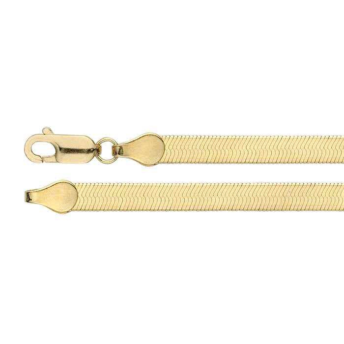 14K Yellow Gold Herringbone Chain