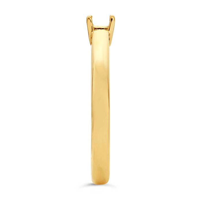 14K Yellow Gold Princess Basket Ring Mounting