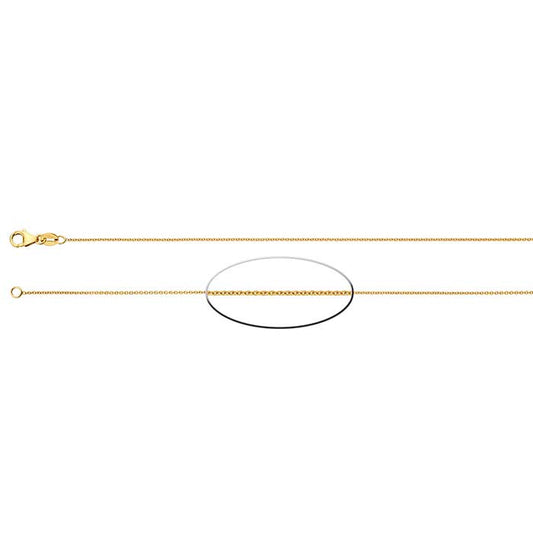 Corrente de cabo redonda em ouro amarelo 14K
