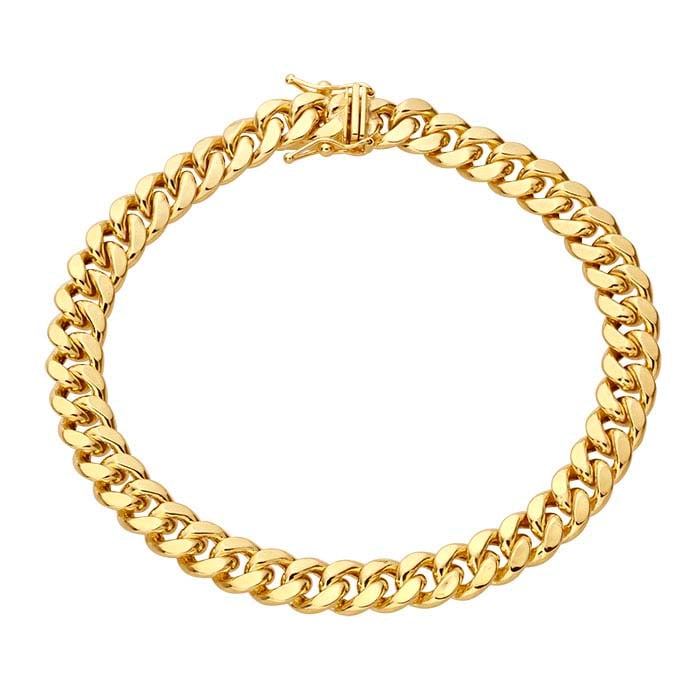 14K Yellow Gold Miami Cuban Bracelet