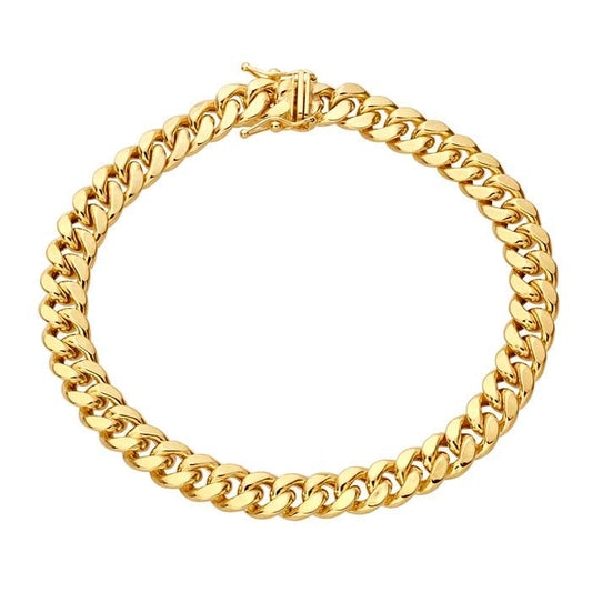 14K Yellow Gold Miami Cuban Bracelet