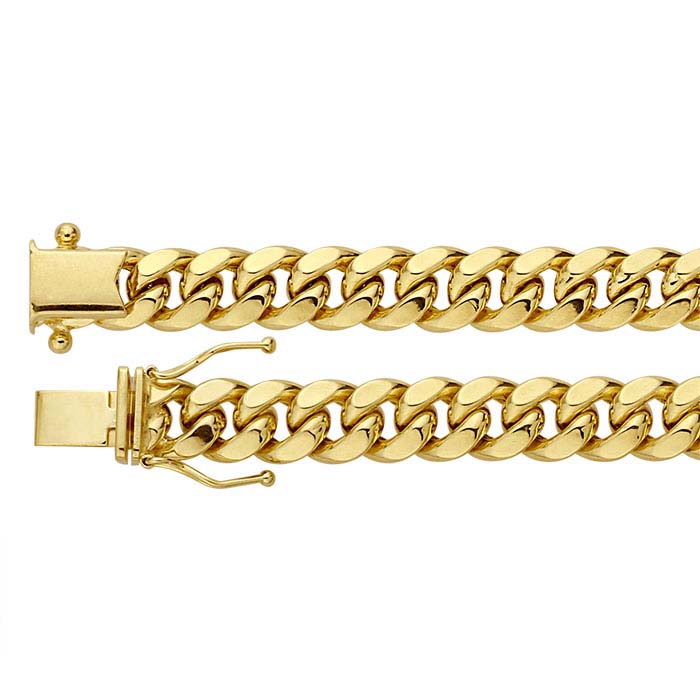 14K Yellow Gold Miami Cuban Bracelet