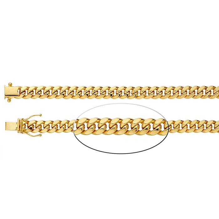 14K Yellow Gold Miami Cuban Bracelet