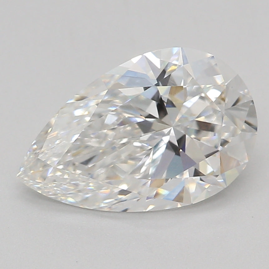 Лабораторно выращенный бриллиант 1,05 карат, грушевидный, E, VVS2