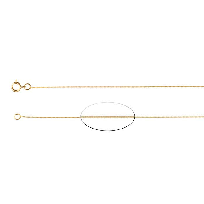 14K Yellow Gold Venetian Box Chain