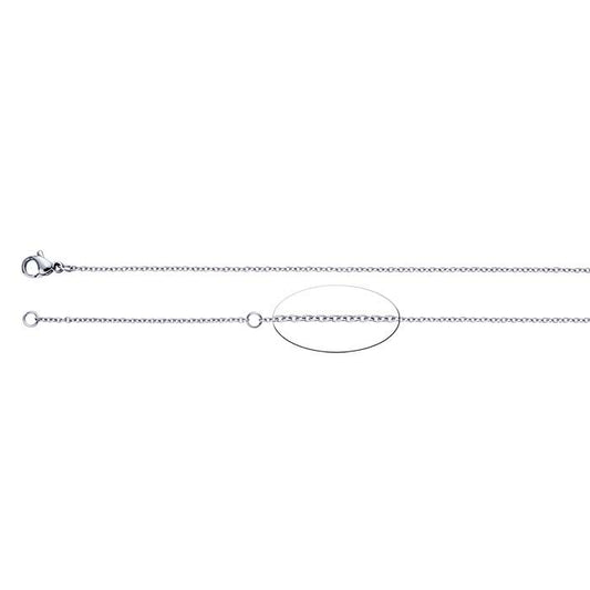 Rustfrit stål oval kabelkæde