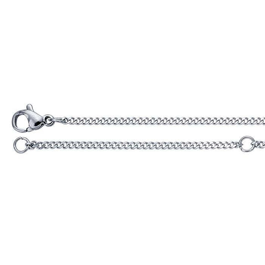 Stainless Steel Diamond-Cut Curb Chain