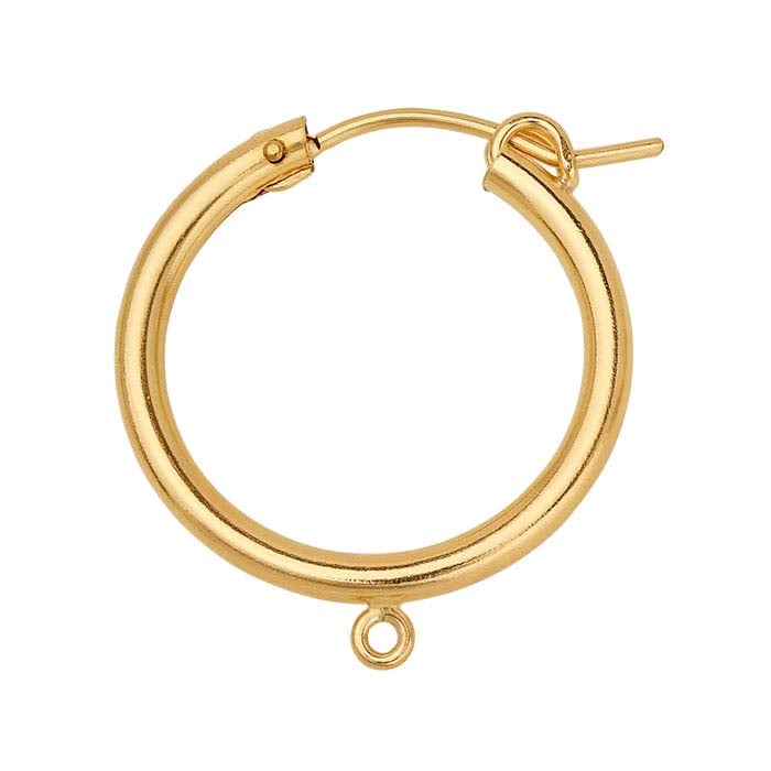 Tubing Hoop Earrings with Closed Ring