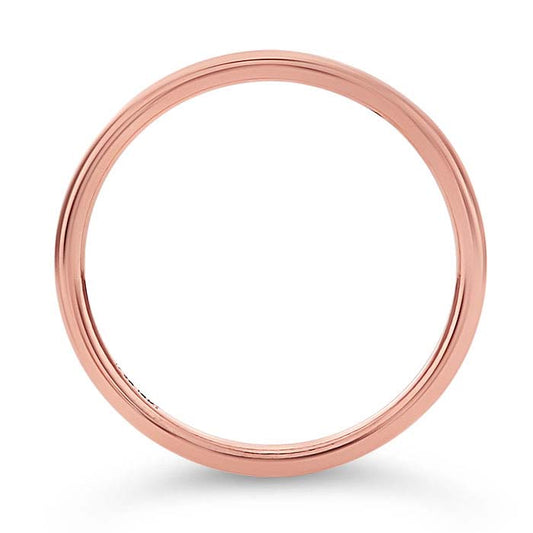 14/20 różowe złoto wypełnione okrągłym drutem pierścionek do układania w stos