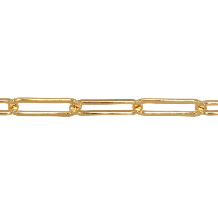 14/20 Yellow Gold-Filled Flat Drawn Oval Cable Chain