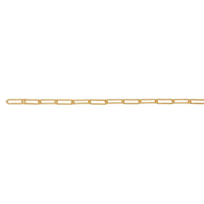 14/20 Yellow Gold-Filled Patterned Cable Chain
