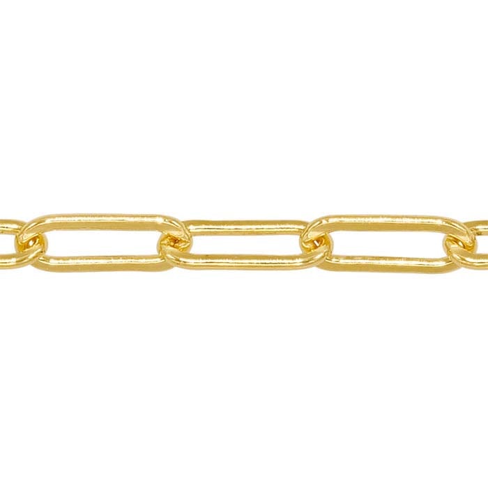 14/20 Yellow Gold-Filled Flat Drawn Oval Cable Chain