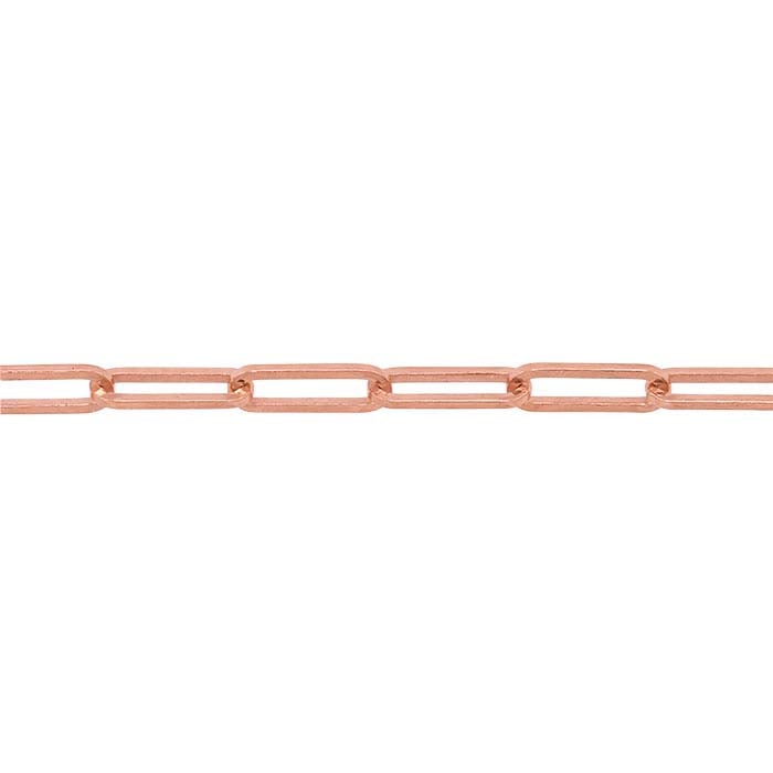 14K Rose Gold Oval Cable Chain