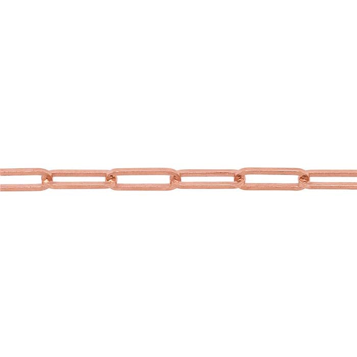 14K Rose Gold Oval Cable Chain