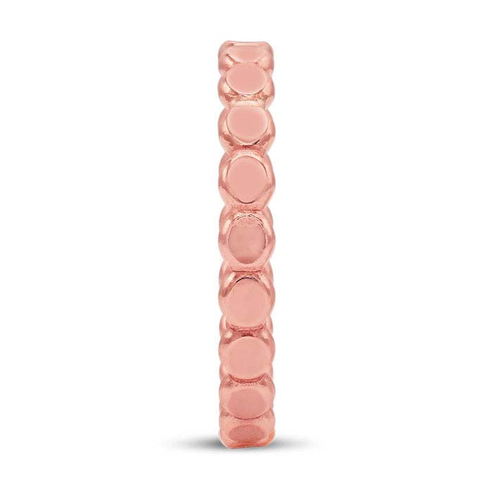14/20 Rose Gold-Filled Flat Beaded Ring