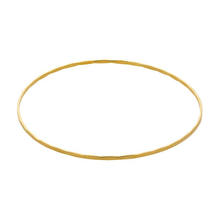 14/20 Yellow Gold-Filled Hammered Bangle