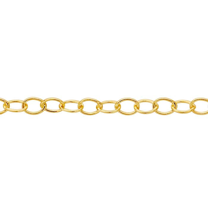 14/20 Yellow Gold-Filled Oval Cable Chain