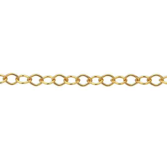 14/20 Yellow Gold-Filled Marquise Cable Chain