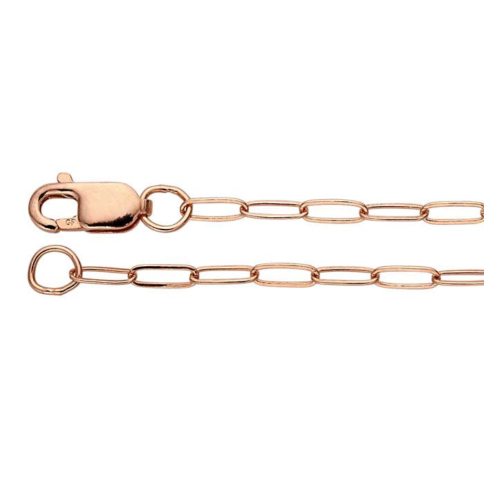 14/20 Rose Gold-Filled Flat Oval Cable Chain