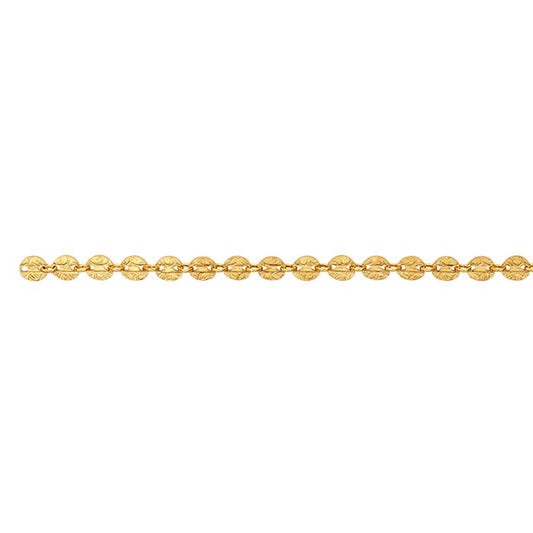 14/20 Yellow Gold-Filled Pattern Oval Link Chain, By the Foot