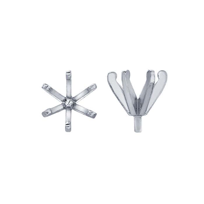 Platinum Round Low 6-Prong Settings with Peg