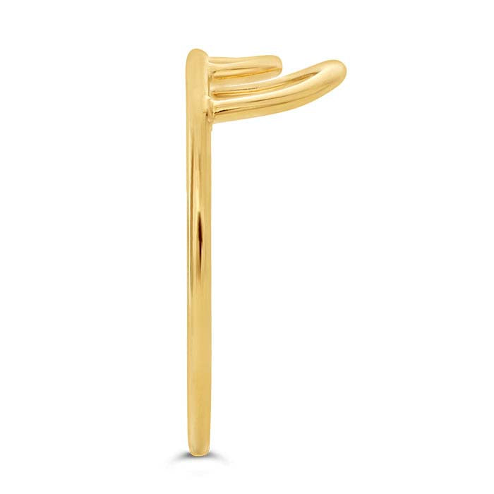 14/20 Yellow Gold-Filled Double Arch Ring
