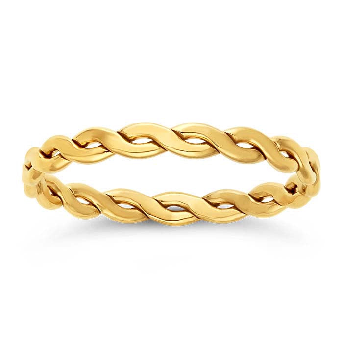 14/20 Yellow Gold-Filled Woven Ring