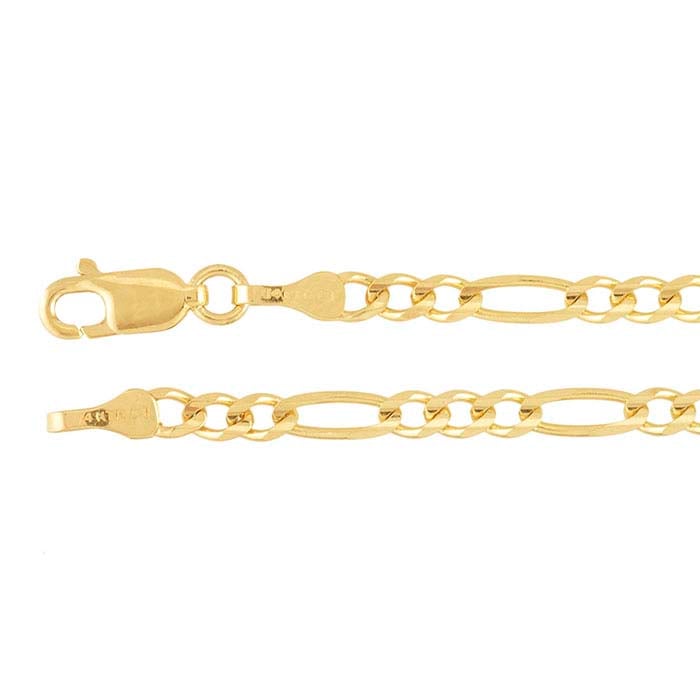 Diamond-Cut Figaro Chain