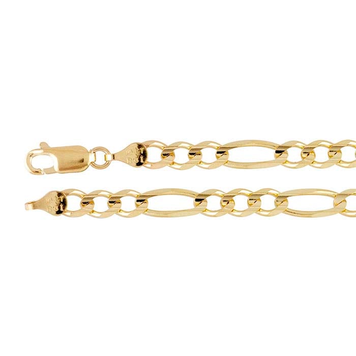Diamond-Cut Figaro Chain