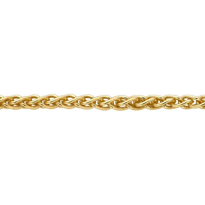 14/20 黄铜镀金 1.85毫米圆形小麦链