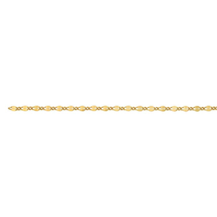 14/20 Yellow Gold-Filled Dapped Long & Short Chain