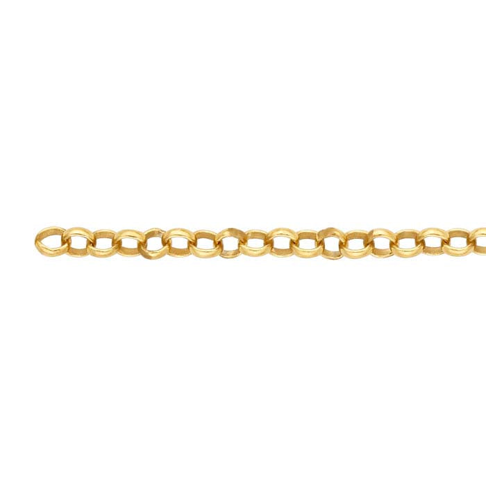 14/20 Yellow Gold-Filled Round Rolo Chain