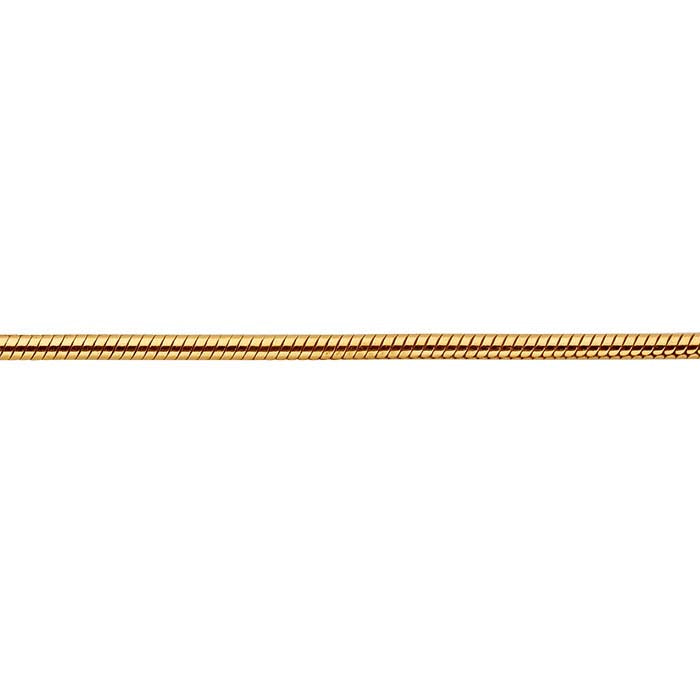 14/20 Yellow Gold-Filled Seamed Snake Chain