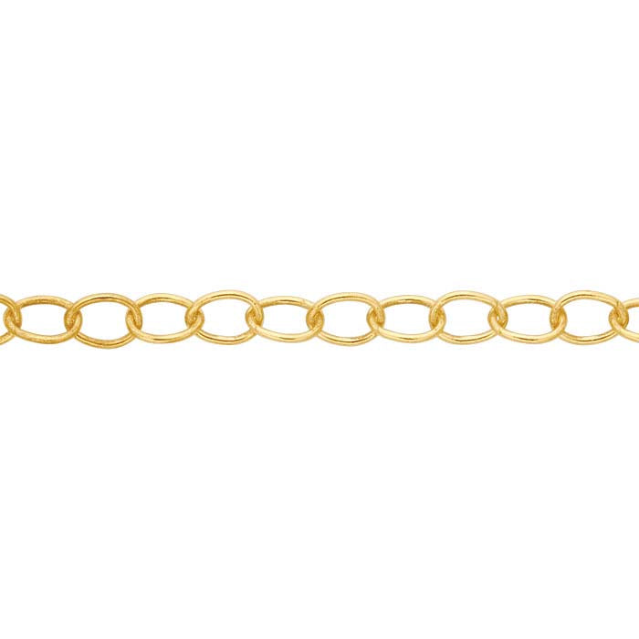 14/20 Yellow Gold-Filled Oval Cable Chain