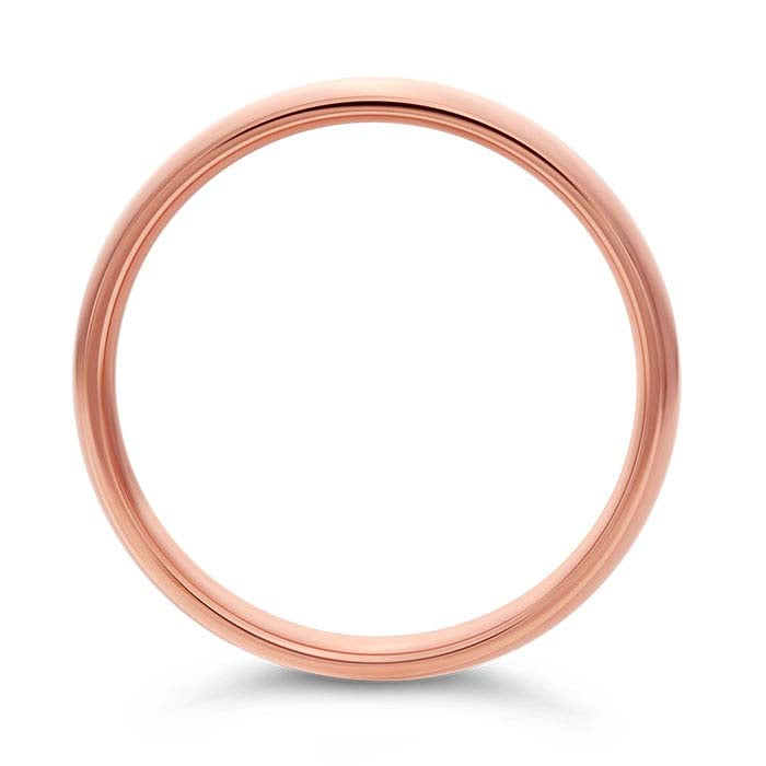 Nordt 14K Rose Gold Comfort Fit Featherweight Wedding Band