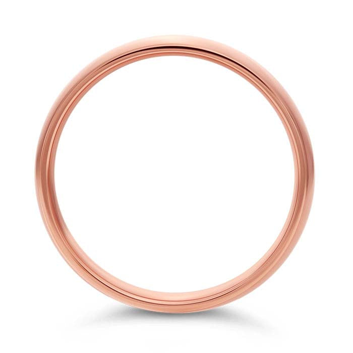 Nordt 14K Rose Gold Comfort Fit Featherweight Wedding Band