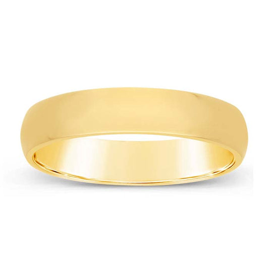 Nordt 14K Yellow Gold Comfort Fit Featherweight Wedding Band