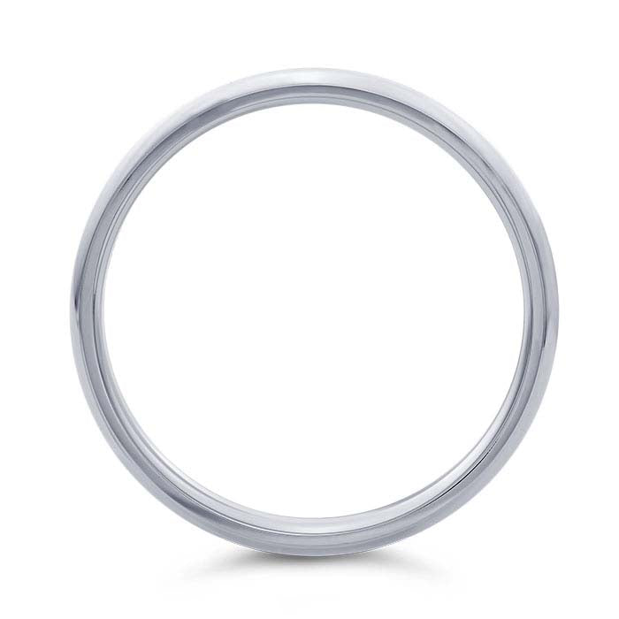 Nordt 14K White Gold Comfort Fit Featherweight Wedding Band