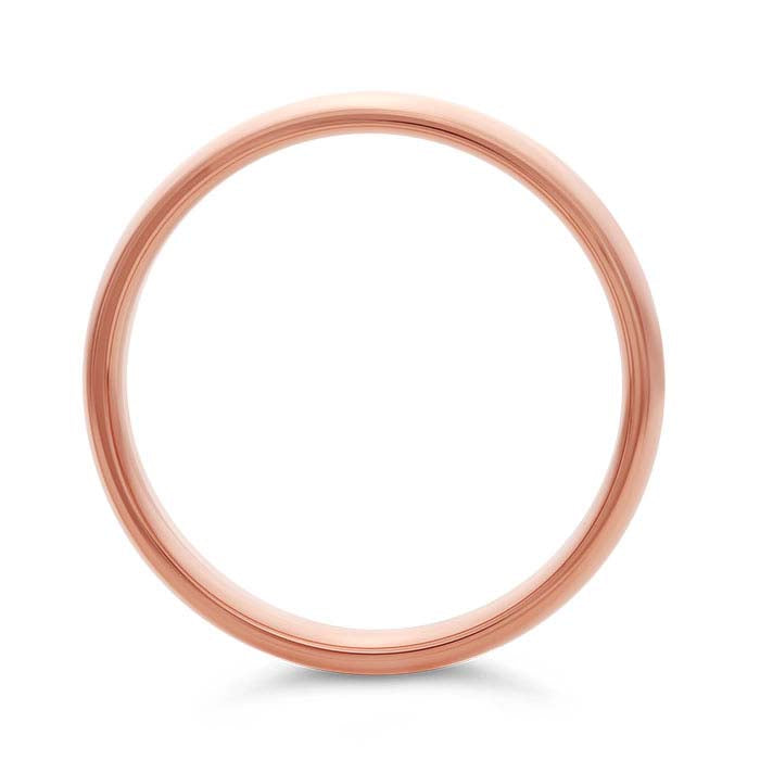 Nordt 14K Rose Gold Comfort Fit Featherweight Wedding Band