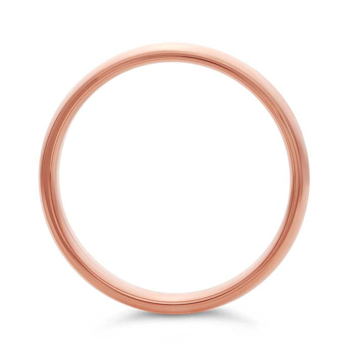 Nordt 14K Rose Gold Comfort Fit Featherweight Wedding Band