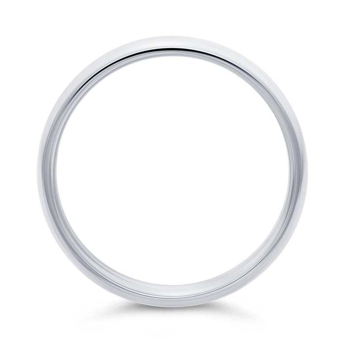 Nordt 14K White Gold Comfort Fit Featherweight Wedding Band