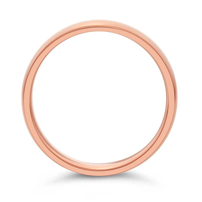 Nordt 14K Rose Gold Comfort Fit Featherweight Wedding Band