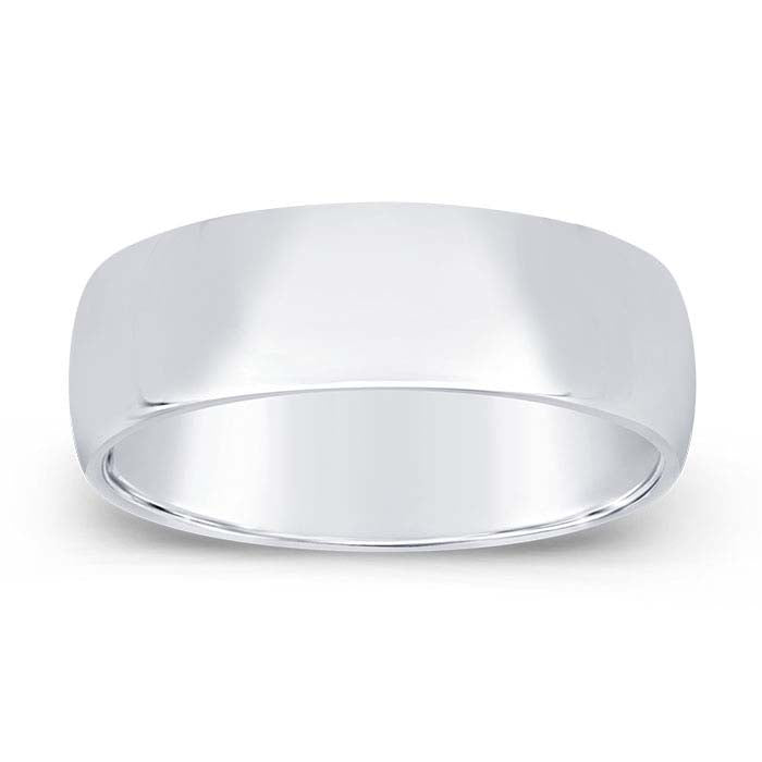 Nordt Platinum Comfort Fit Featherweight Wedding Band