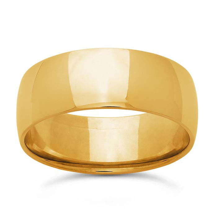 Nordt 14K Yellow Gold Comfort Fit Featherweight Wedding Band
