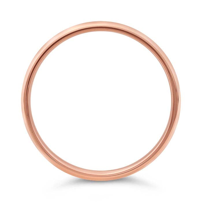 Nordt 14K Rose Gold Comfort Fit Featherweight Wedding Band