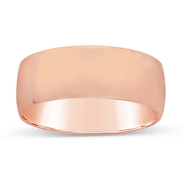 Nordt 14K Rose Gold Comfort Fit Featherweight Wedding Band