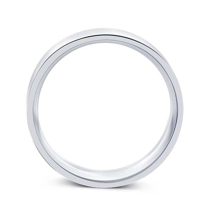 Nordt Platinum Flat Comfort Fit Lightweight Wedding Band