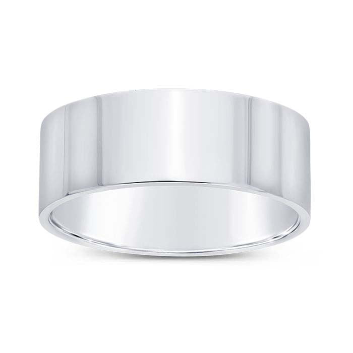 Nordt Platinum Flat Comfort Fit Lightweight Wedding Band